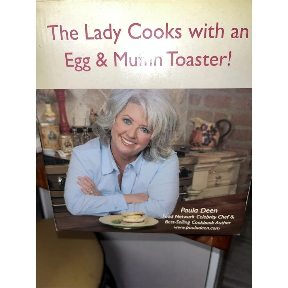 Brand New! Back to Basics Paula Deen Egg & Muffin Toaster Model TEM500PDWH Rare!